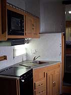 F39SP GALLEY WITH UPGRADED RANGE AND MICROWAVE